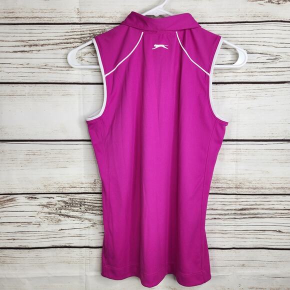 Slazenger Women's Sleeveless Golf Tank Polo Size Small Althetic - Picture 3 of 9
